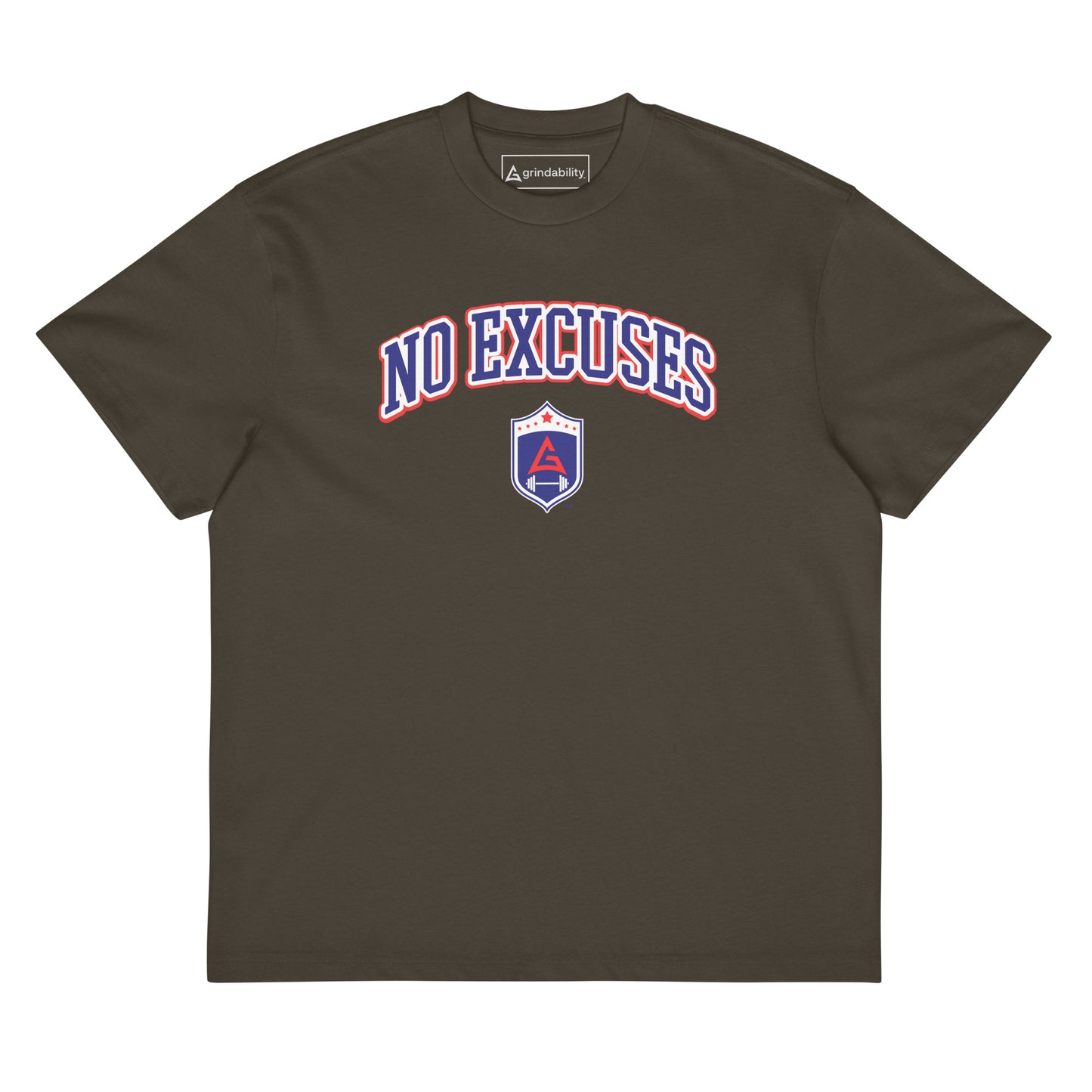 No Excuses Relaxed Fit Heavyweight Tee