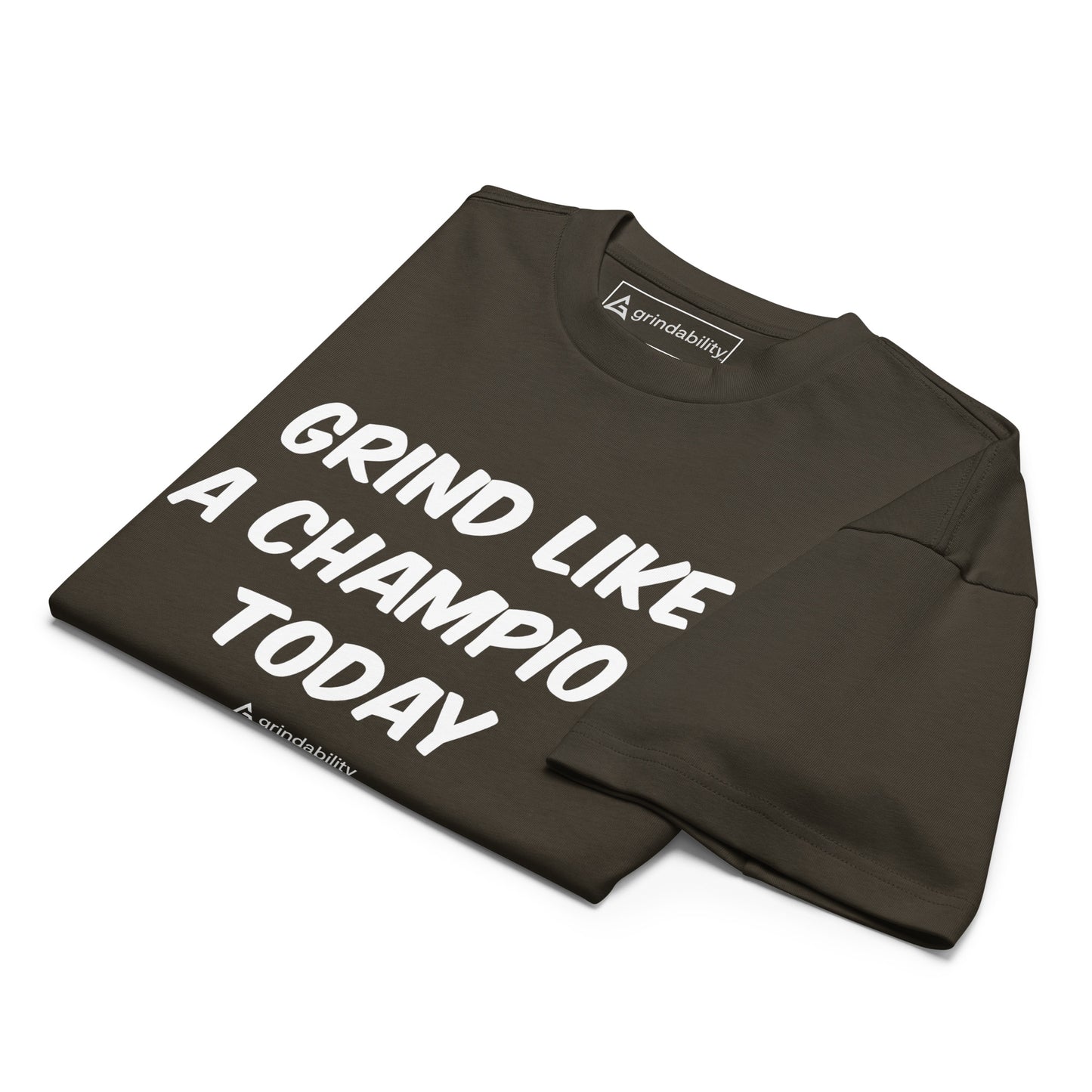 Grind Like a Champion Relaxed Fit Heavyweight Tee