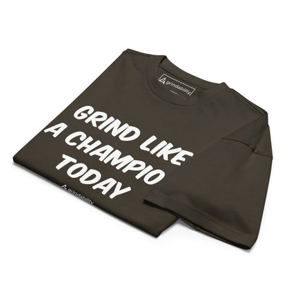 Grind Like a Champion Relaxed Fit Heavyweight Tee