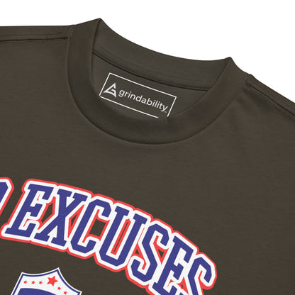 No Excuses Relaxed Fit Heavyweight Tee